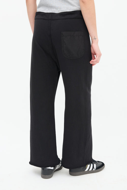 Nili Lotan Black Straight Leg Sweatpant