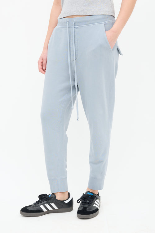 Nili Lotan Blue Distressed Sweatsuit