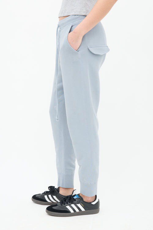 Nili Lotan Blue Distressed Sweatsuit