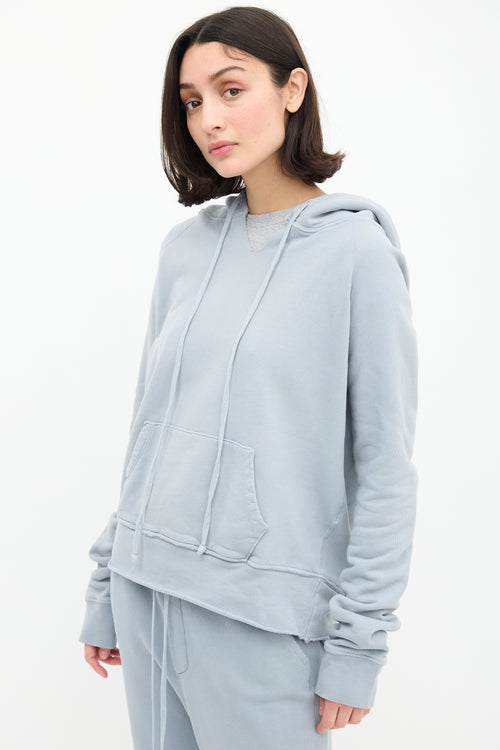 Nili Lotan Blue Distressed Sweatsuit