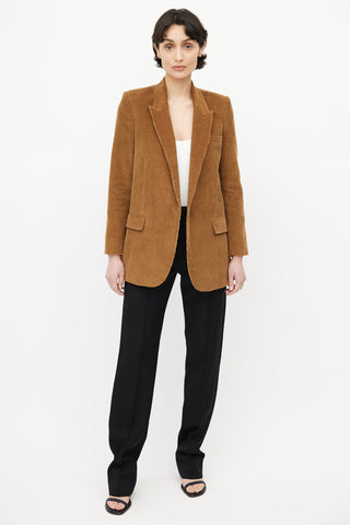 Nili Lotan Brown Corduroy Diane Blazer