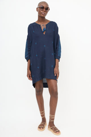 Nili Lotan Embroidered Tunic Dress