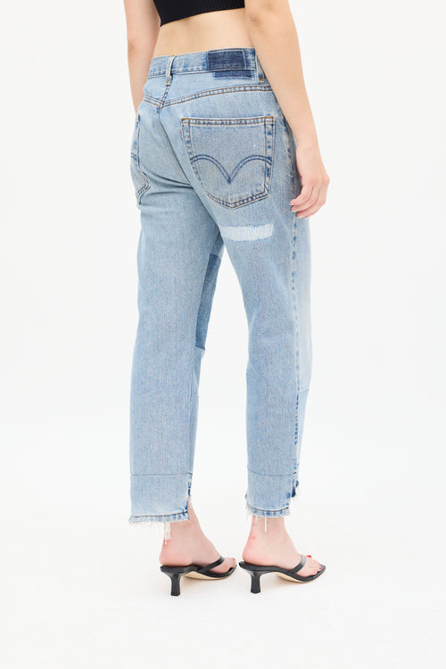 Nili Lotan Light Wash Frankie Distressed Jeans