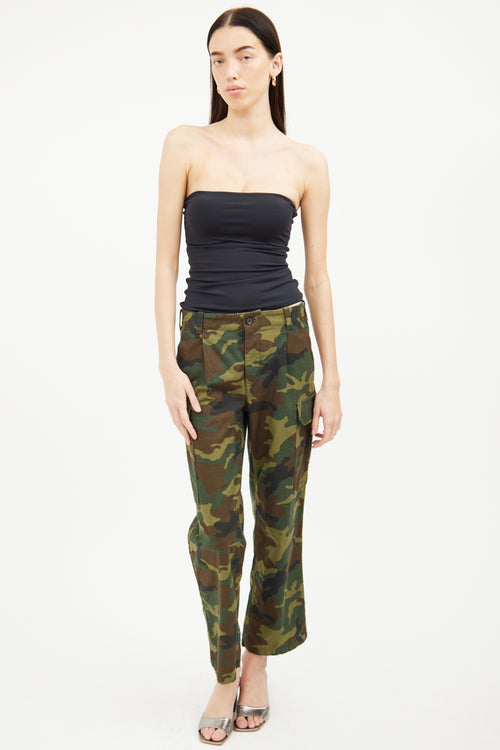 Nili Lotan Green Camo Cargo Pant