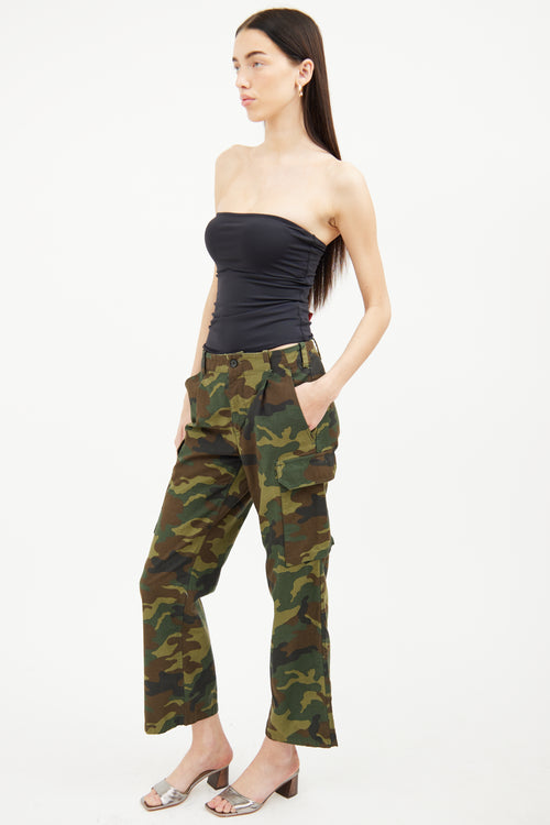 Nili Lotan Green Camo Cargo Pant