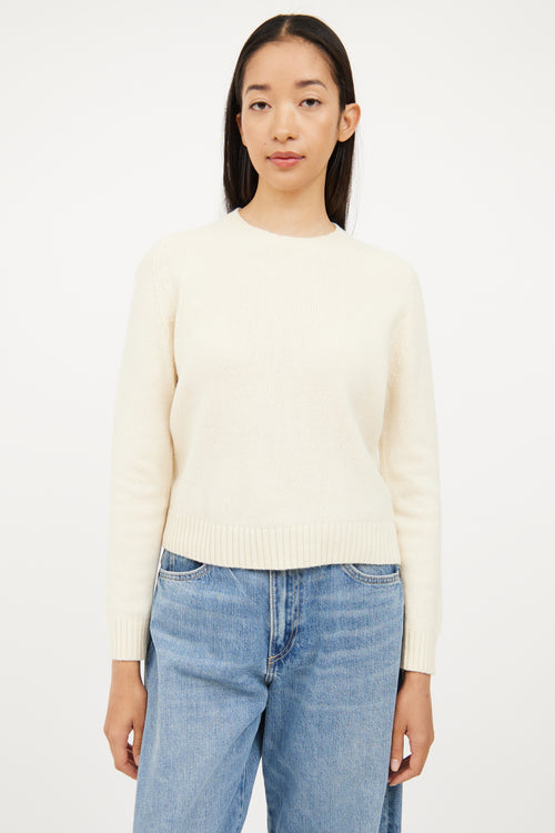 Nili Lotan Cream Merino Wool Sweater