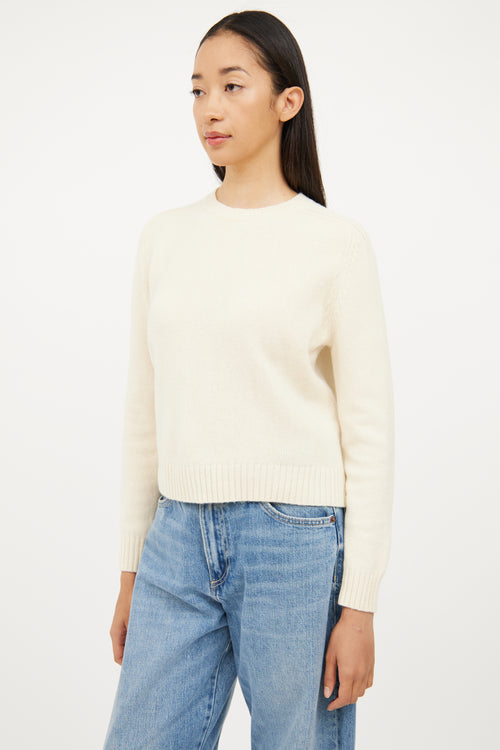 Nili Lotan Cream Merino Wool Sweater