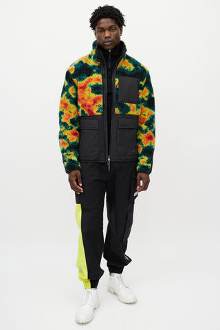 Nobis Black 
Multicolour Heat Map Fleece Jacket