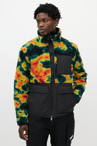 Nobis Black 
Multicolour Heat Map Fleece Jacket