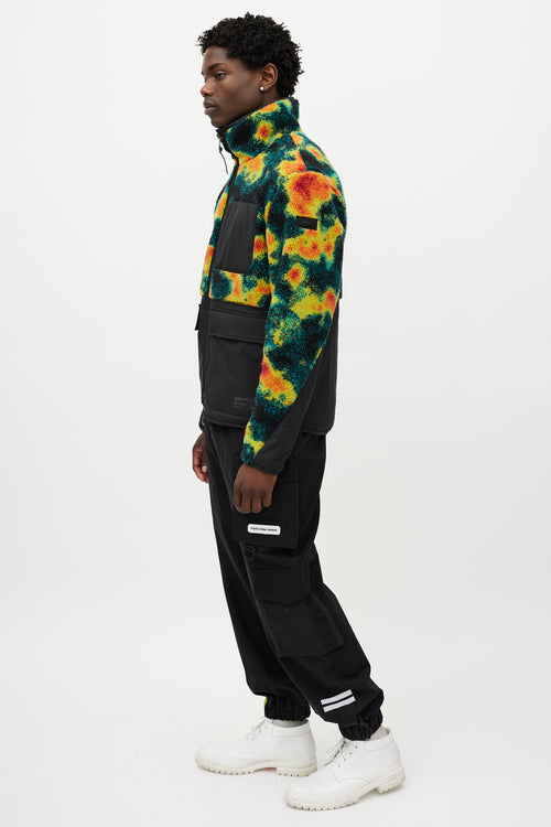 Nobis Black 
Multicolour Heat Map Fleece Jacket