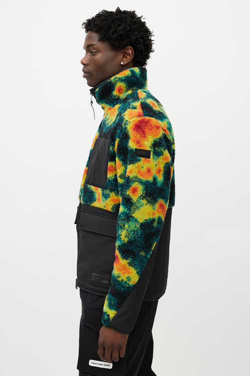 Nobis Black 
Multicolour Heat Map Fleece Jacket