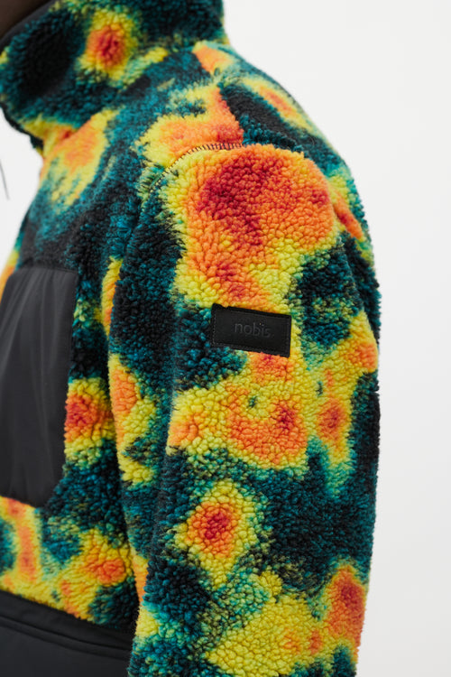 Nobis Black 
Multicolour Heat Map Fleece Jacket