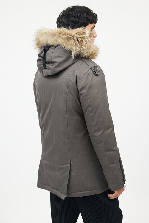 Nobis Green Double Breasted Down Jacket