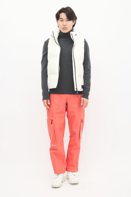 Nobis White Down Oren Puffer Vest