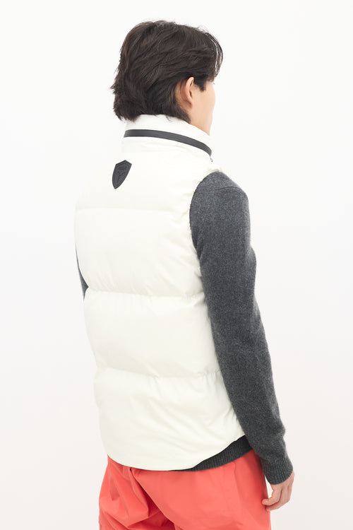 Nobis White Down Oren Puffer Vest