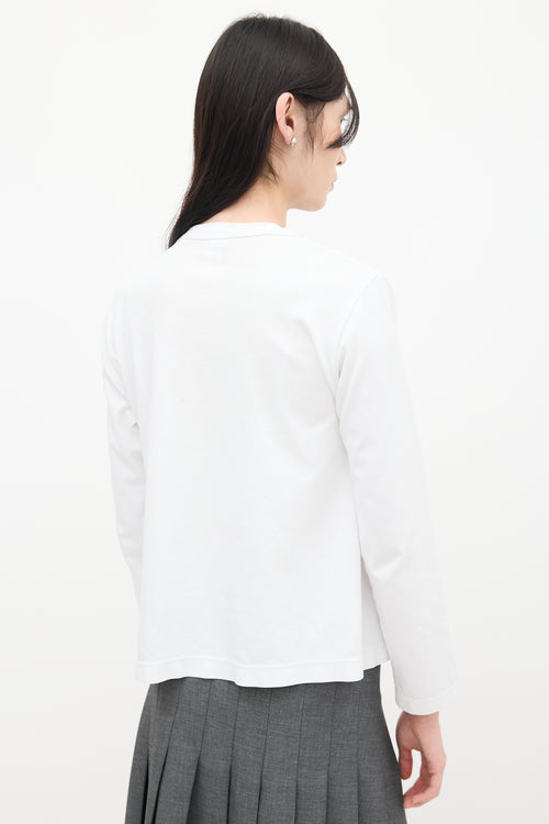 Noir Kei Ninomiya White Layered Blazer Top