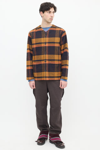 Norse Projects Multicolour Plaid Erwin Cardigan