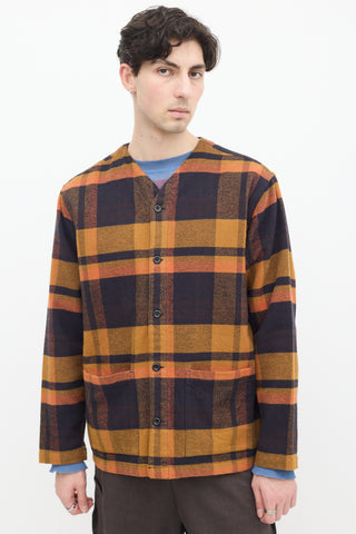 Norse Projects Multicolour Plaid Erwin Cardigan