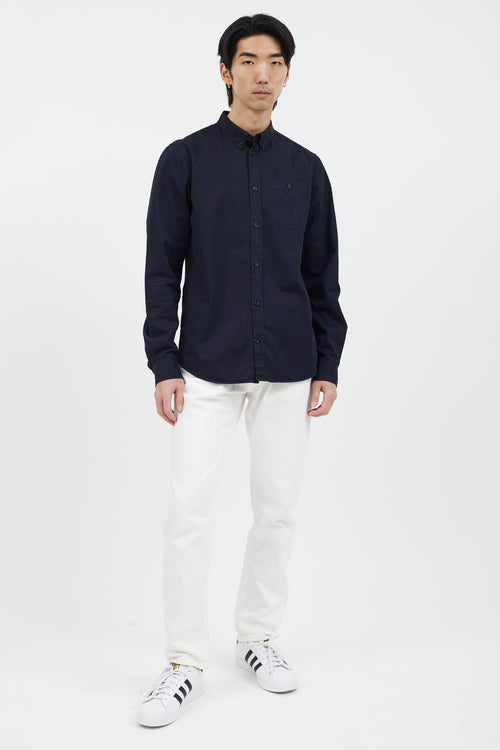 Norse Projects Navy Long Sleeve Shirt