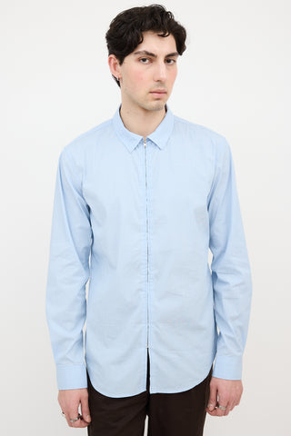 Norse Projects Osvald Compact Poplin Zip Shirt