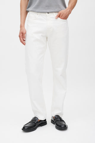 Norse Projects White Straight Leg Regular Jeans