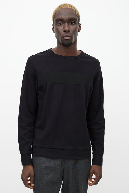 OAMC Black Panelled Sweatshirt