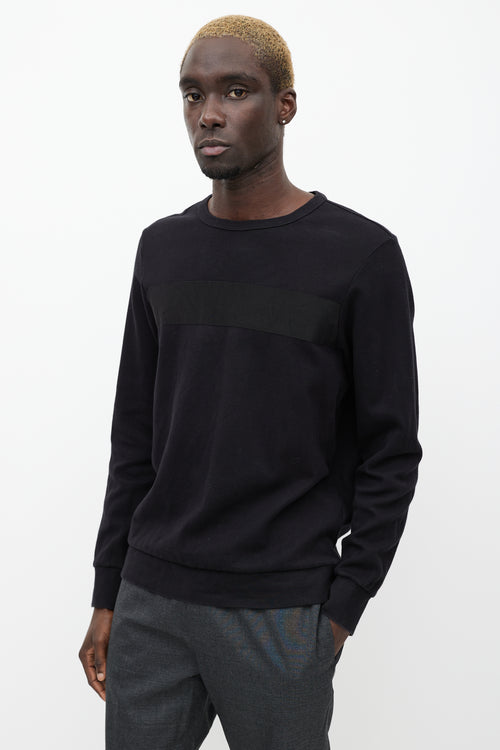 OAMC Black Panelled Sweatshirt