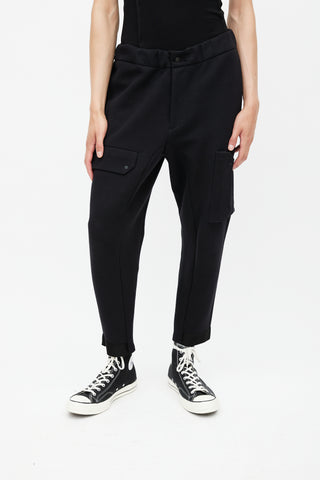 OAMC Black Tapered Cargo Sweatpant