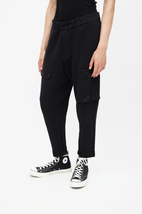 OAMC Black Tapered Cargo Sweatpant