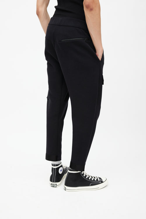 OAMC Black Tapered Cargo Sweatpant