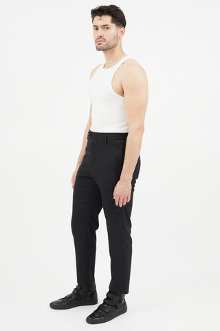 OAMC Black Wool Tuxedo Trouser