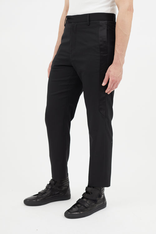 OAMC Black Wool Tuxedo Trouser