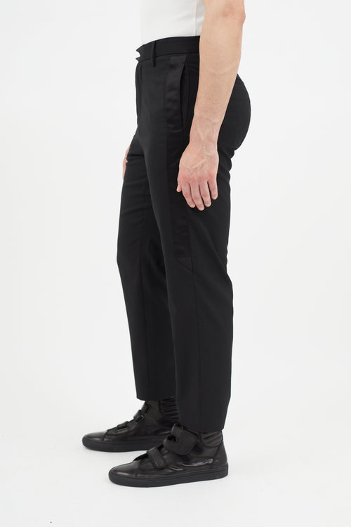 OAMC Black Wool Tuxedo Trouser