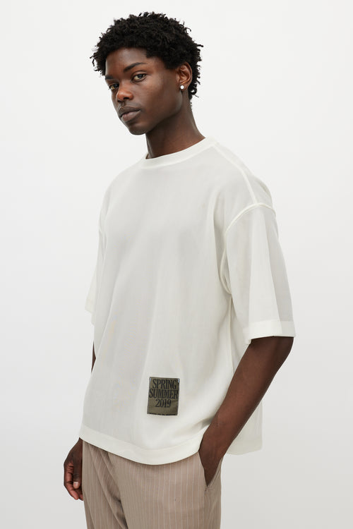 OAMC White Knit T-Shirt