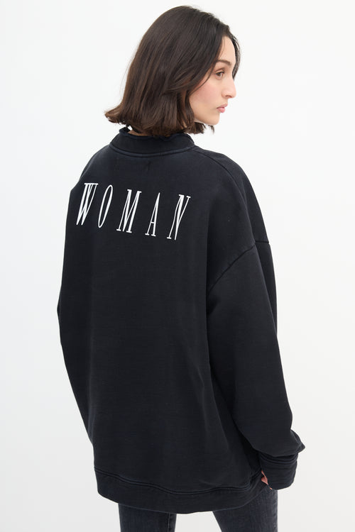 Off-White Black Something Special Crewneck