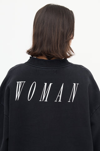 Off-White Black Something Special Crewneck