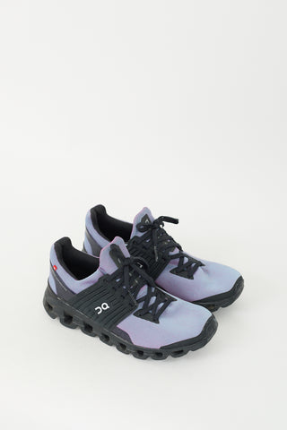 On Purple 
Black Running Sneaker