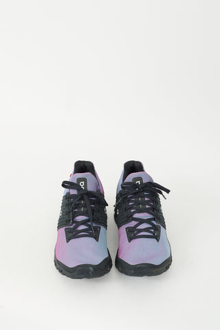 On Purple 
Black Running Sneaker