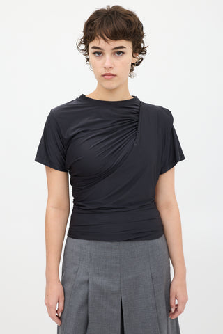 ONRUSHW23FH Black Cut Out Layered Sash Top