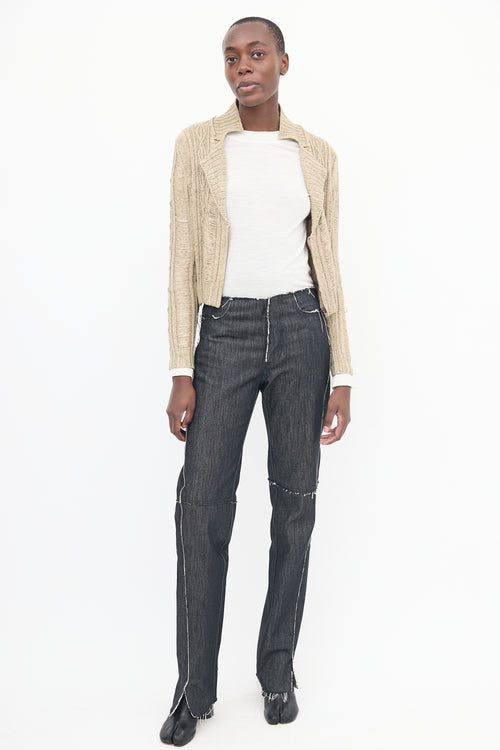 Rodarte X Opening Ceremony Multi Knit Zip Cardigan