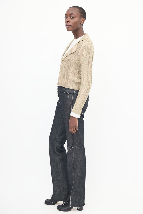 Rodarte X Opening Ceremony Multi Knit Zip Cardigan