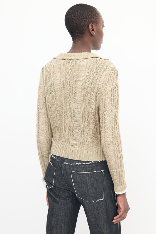 Rodarte X Opening Ceremony Multi Knit Zip Cardigan