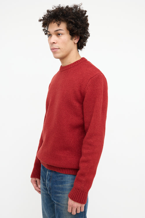 Octobre Red Wool Knit Sweater