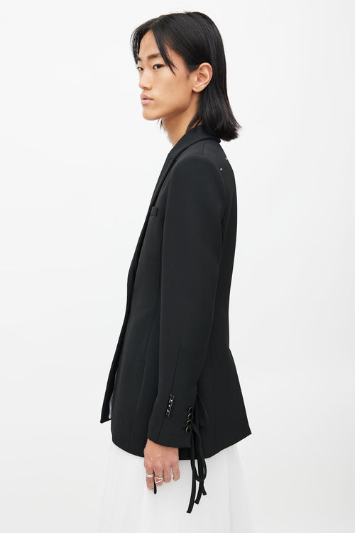 Off-White Black Circle Cut Out Blazer