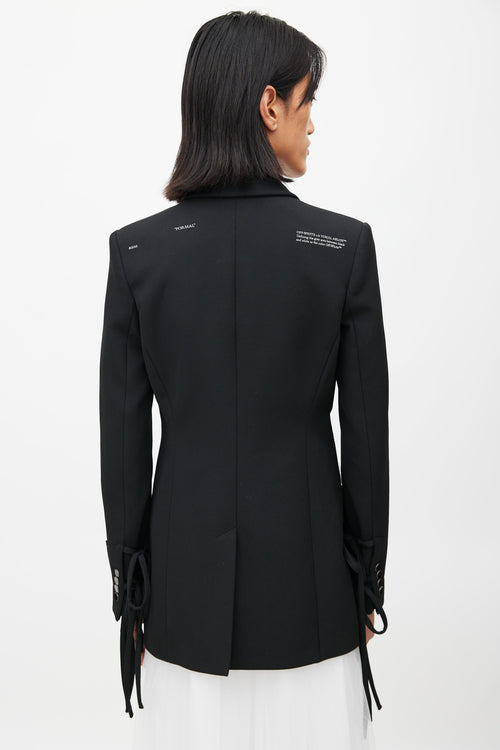 Off-White Black Circle Cut Out Blazer