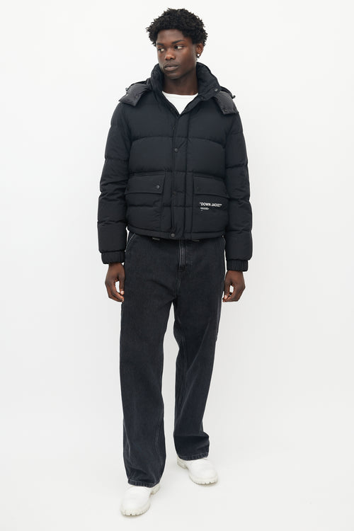 Off-White Black Down Puffer Jacket