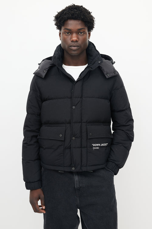 Off-White Black Down Puffer Jacket