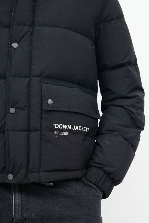 Off-White Black Down Puffer Jacket