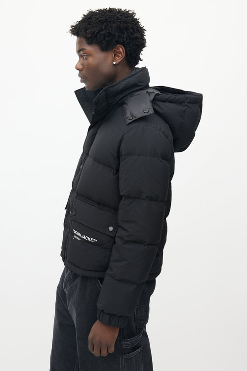 Off-White Black Down Puffer Jacket