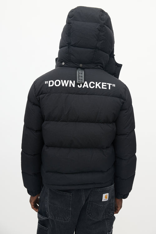 Off-White Black Down Puffer Jacket